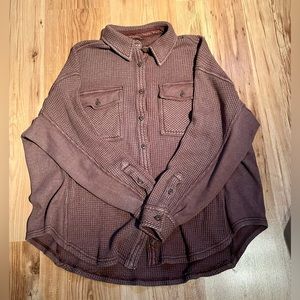 Aerie LumberJane Waffle Shirt